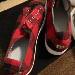 Plaid shoes